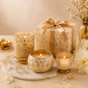 Golden Glow Candle Favours